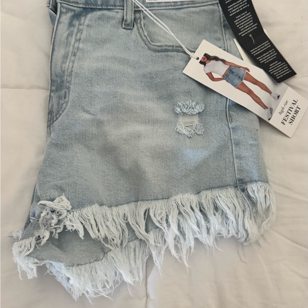 Celebrity Pink Light Blue Jean Shorts